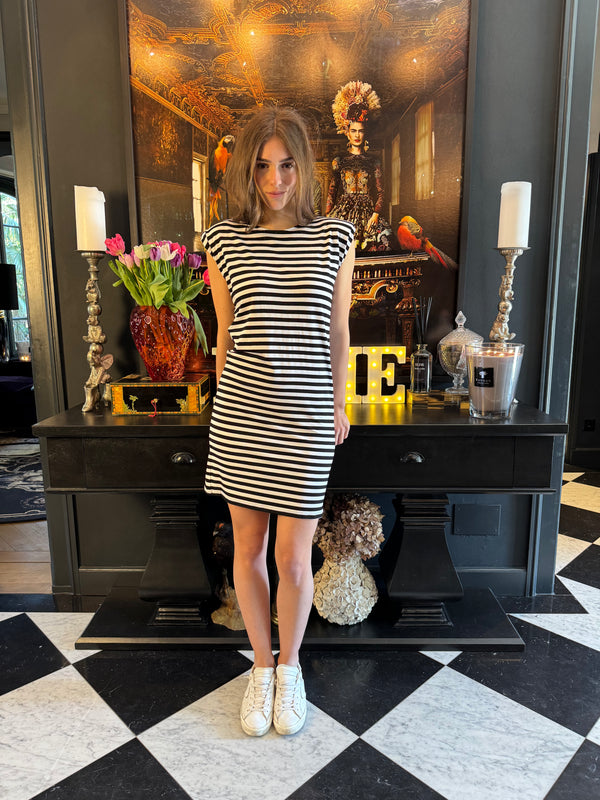 Dress OLI Black/White Stripes