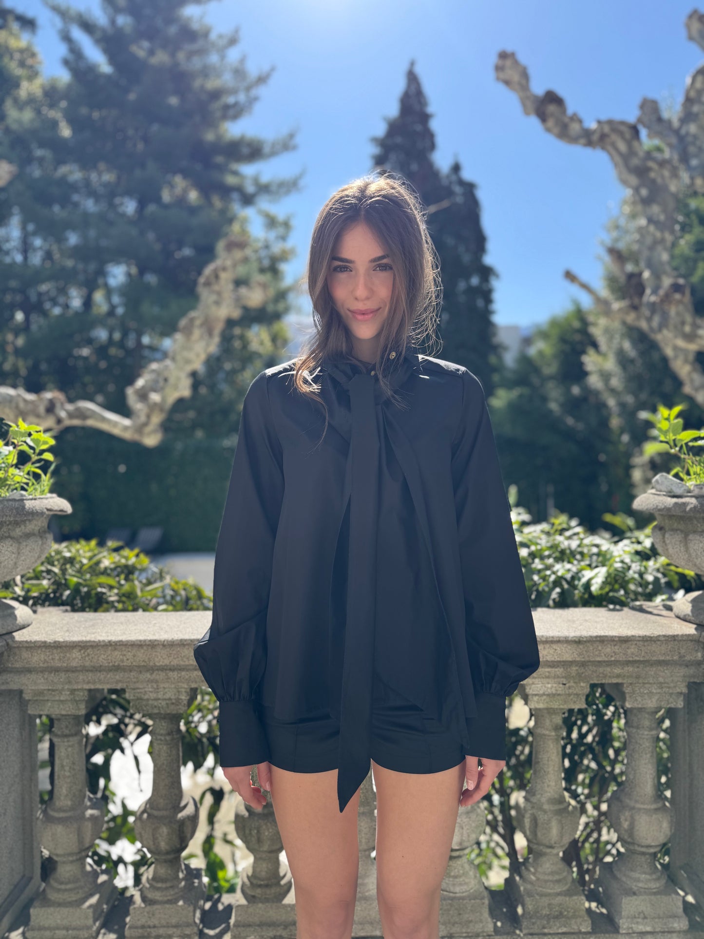 REGULA Black Cotton Shorts